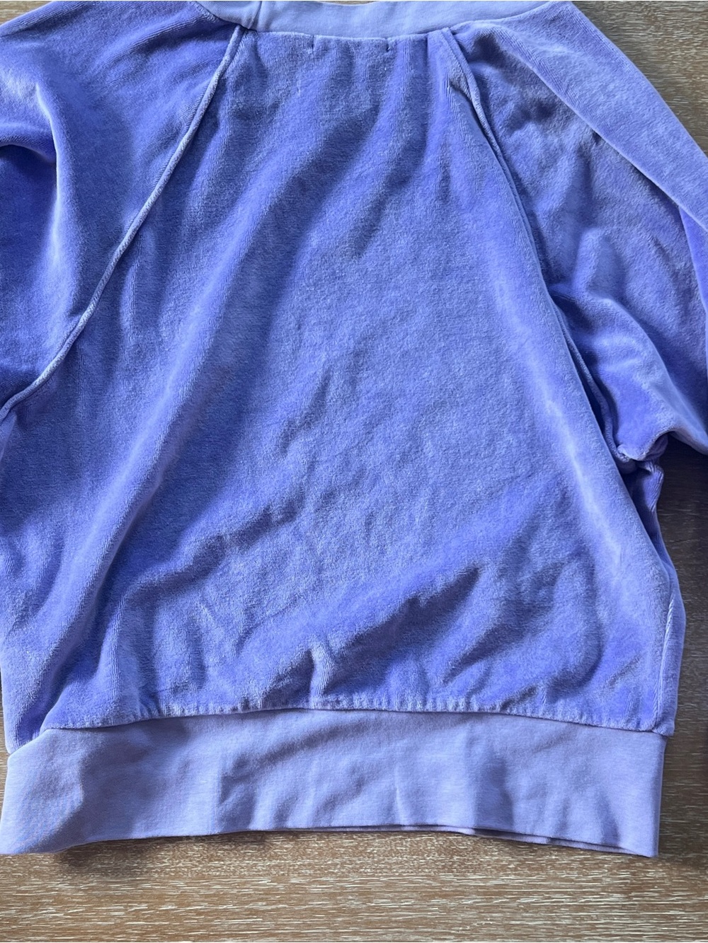 Suzie Kondi Lavender Velour Sweatshirt - Picture 4 of 6